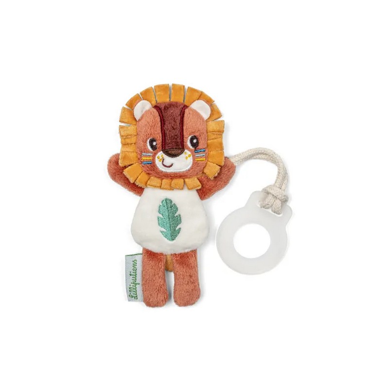 Peluche portaciuccio fosforescente a forma di leone, adatto dalla nascita